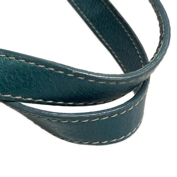 Auth BOTTEGA VENETA Intrecciato - Blue Green Silver Leather Chemical Fiber - Picture 8 of 16